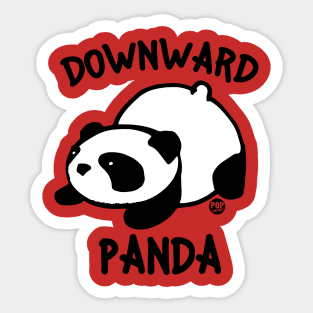 DOWNWARD PANDA Sticker